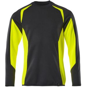 Mascot 22084-781 Sweatshirt Zwart/Hi-Vis Geel maat XL