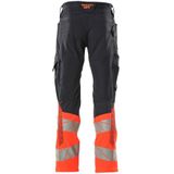 Mascot Accelerate Safe Broek met kniezakken 19679-236 - donkermarine/hi-vis rood