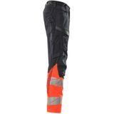 Mascot Accelerate Safe Broek met kniezakken 19679-236 - donkermarine/hi-vis rood