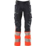 Mascot Accelerate Safe Broek met kniezakken 19679-236 - donkermarine/hi-vis rood