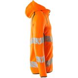 Mascot 19284-781 Capuchontrui met rits Hi-Vis Oranje/Mosgroen maat M