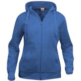 Clique Basic hoody full zip Dames Kobalt