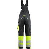 Mascot 15669-860 Amerikaanse overall met kniezakken Zwart/Hi-Vis Geel maat 76C48