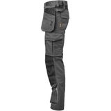 Jobman 2326 Craftsman Trousers Stretch 65232620 - Donkergrijs/Zwart