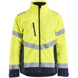 Blåkläder 4760-1977 High Vis Shell Jack High Vis Geel/Marineblauw maat 4XL