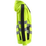 Hoodie - Fluorescerend - Polyester/Katoen - Capuchon - Deelbare Rits