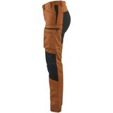 Blåkläder 7159-1845 Dames Service werkbroek Stretch Roest/Zwart maat C44