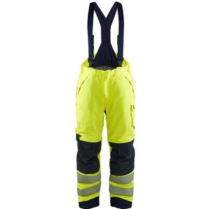 Blåkläder 1817-1534 Multinorm Winter bretelbroek High Vis Geel/Marineblauw