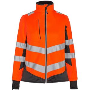 F. Engel 1156 Safety Ladies Softshell Jacket Orange/Anthracite