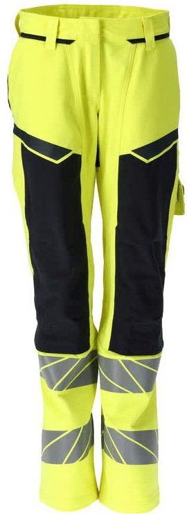 Mascot 21078-284 - Dames Broek met Kniezakken - Hi-Vis Geel/Donkermarine