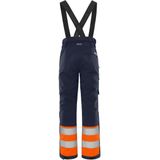 Fristads High vis winterbroek klasse 1 2681 GLPS Hi-Vis Oranje/Marineblauw maat XS