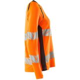 Mascot - 19091-771 - Dames T-shirt - Hi-Vis Oranje/Donkermarine - Lange Mouwen