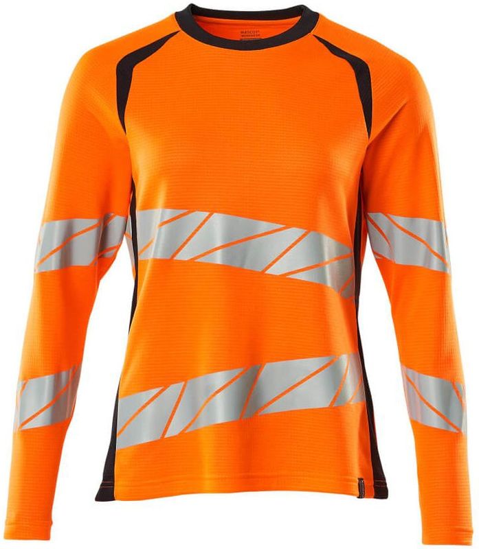 Mascot - 19091-771 - Dames T-shirt - Hi-Vis Oranje/Donkermarine - Lange Mouwen