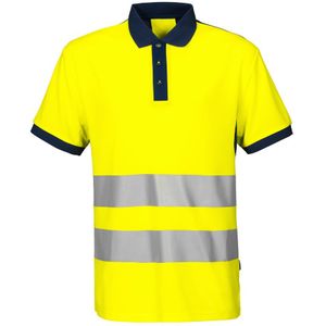 Projob 6008 Polo - ISO 20471 Klasse 2 Geel/Marine maat 3XL