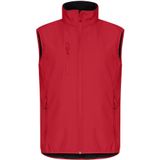 Clique - Classic Softshell Vest - Rood - Heren