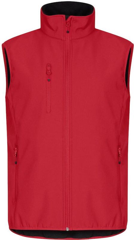 Clique - Classic Softshell Vest - Rood - Heren