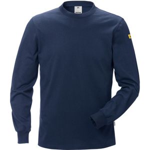Fristads ESD T-shirt lange mouwen 7082 XTM Donker marineblauw maat S