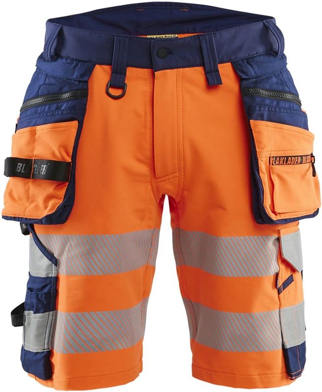 Blåkläder 1120-1648 High Vis Short 4-weg stretch High Vis Oranje/Marineblauw maat C44