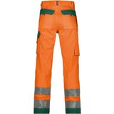 Dassy - Buffalo - Hogezichtbaarheidsbroek - Fluo-Oranje/Flessengroen - 245gr