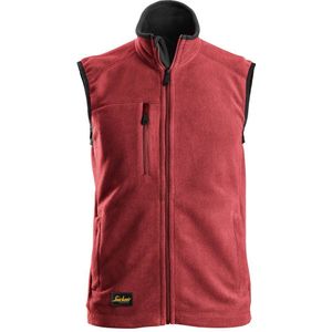 Snickers 8024 AllroundWork POLARTEC® Fleece Bodywarmer Chilirood/Zwart maat XS