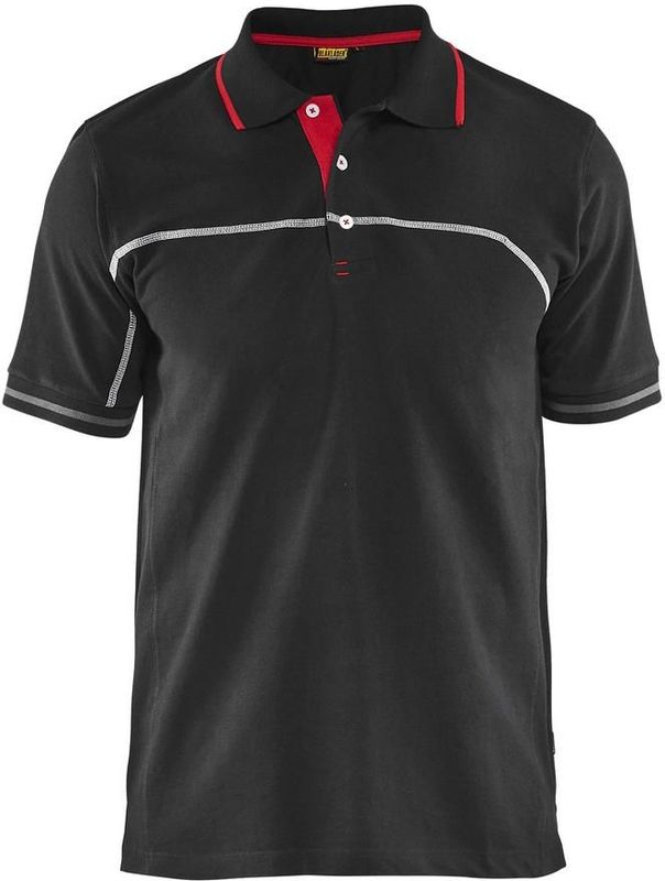 Blaklader Poloshirt 3389-1050 - Zwart Rood