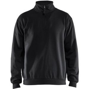 Blåkläder 3587-1169 Sweatshirt met halve rits Zwart