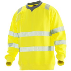 Jobman 5123 Hi-Visweatshirt Geel