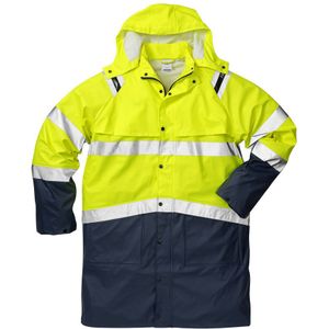 Fristads High vis regenjack klasse 3 4634 RS Hi-Vis geel/marineblauw