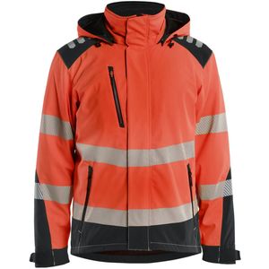 Blåkläder 4400-2513 High Vis Lichtgewicht Softshell Winterjas High Vis Rood/Zwart maat XXXL