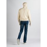 Palm Slim S07 - Modern fit, slim leg, sand blasted medium blue stretch denim,