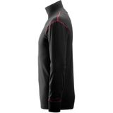 Snickers 2462 ProtecWork T-shirt met Lange Mouw en Col Zwart maat XS