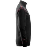 Snickers 2462 ProtecWork T-shirt met Lange Mouw en Col Zwart maat XS