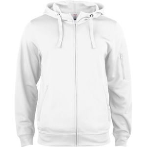 Clique Basic Active Hoody Full Zip Heren Wit