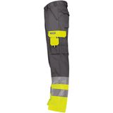 Dassy - Omaha - Hogezichtbaarheidsbroek - Cementgrijs/Fluogeel - 245 gram