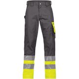 Dassy - Omaha - Hogezichtbaarheidsbroek - Cementgrijs/Fluogeel - 245 gram