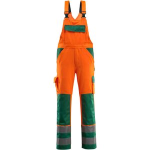 Mascot 07169-860 Amerikaanse overall met kniezakken Hi-Vis Oranje/Groen