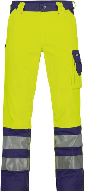 Dassy Lancaster Hogezichtbaarheidsbroek Fluogeel/Marineblauw 245gr maat 42