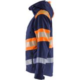 Blåkläder 4404-2513 Dames Softshell Jack High Vis Marineblauw/Oranje maat L