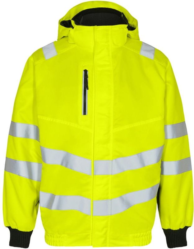 Engel - Safety Pilot Jack 1247-935 - Hi-vis Yellow / Black - Werkjack - Water- en Winddicht