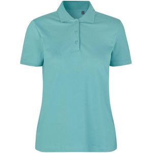 Pro Wear by Id 0587 Poloshirt biologisch kantoen| dames Stoffige Aqua maat XS