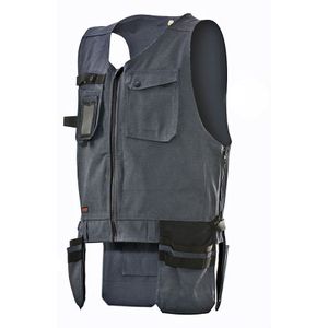 Jobman 7381 Vest Core Hp Grijs/Zwart maat 3XL