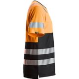 Snickers 2534 AllroundWork High-Vis T-Shirt Klasse 1 - HV Oranje Zwart