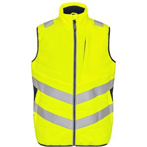 F. Engel 5159 - Veiligheidsvest - Geel/Blauw - Gewatteerd