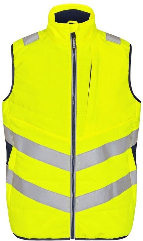 F. Engel 5159 - Veiligheidsvest - Geel/Blauw - Gewatteerd