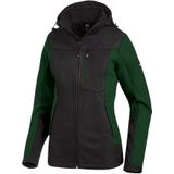 FHB Julia Softshell-Jack Dames Groen-Zwart