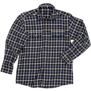 FHB Alois Werkhemd Marineblauw-Korenblauw maat 37/38