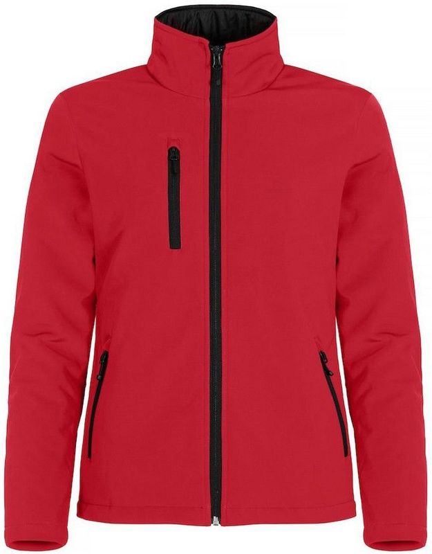 Clique Padded Softshell Ladies Rood maat XS