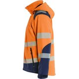 Blåkläder 4400-2513 High Vis Lichtgewicht Softshell Winterjas High Vis Oranje/Marineblauw maat 4XL