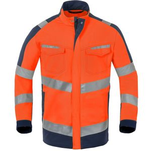 HAVEP 50169 Jack High Visibility Fluo Oranje/Donker Denim