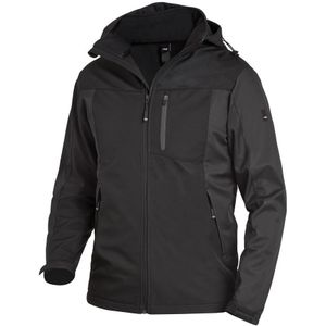 FHB Jannik Softshell-Jack Antraciet-Zwart